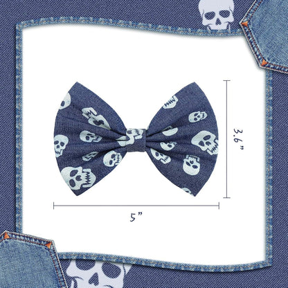 BabyOneStop Halloween Skeleton Hair Bows For Girls