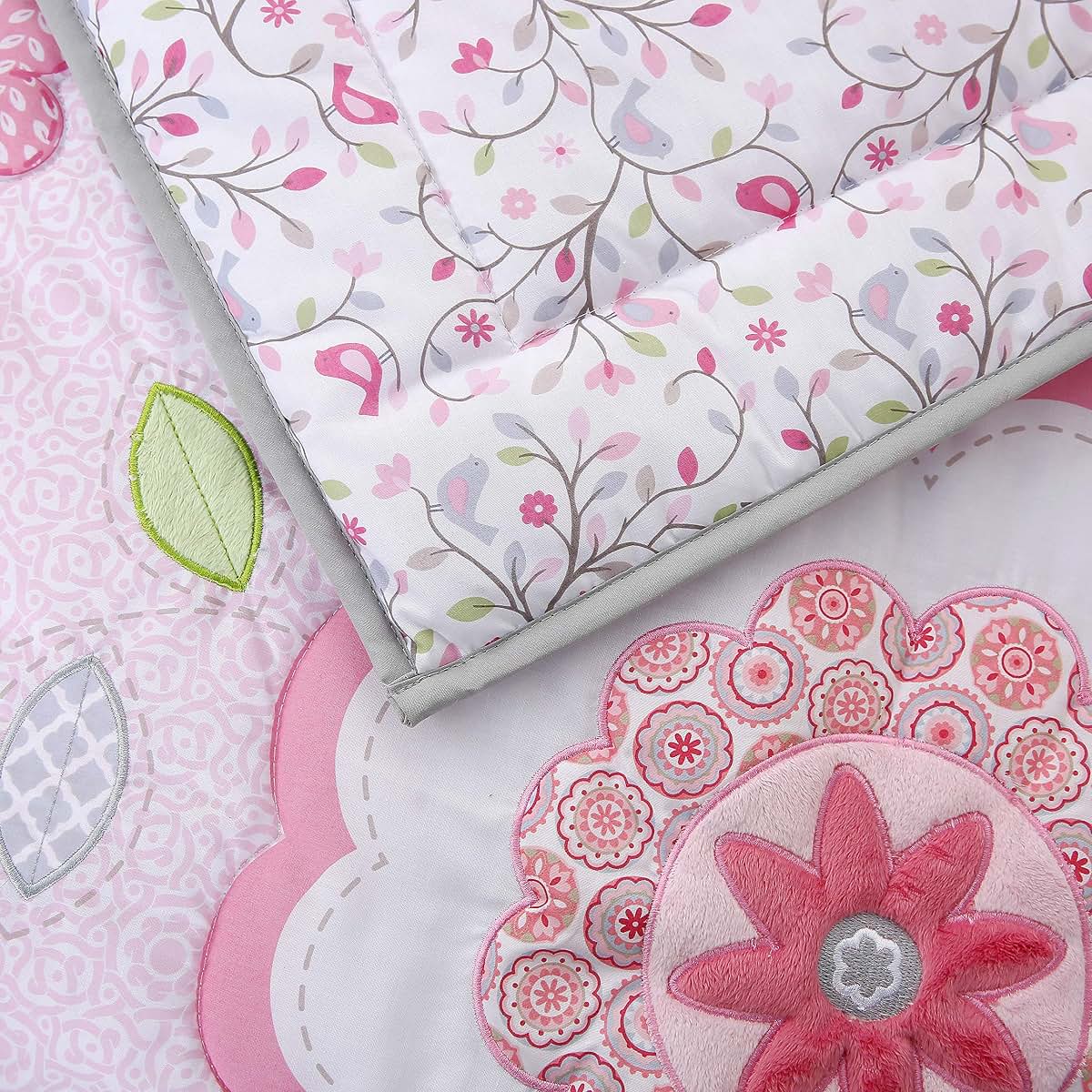 Sparktacular Chirpy The Bird 3pc Cotton Crib Bedding Set (photo 4)