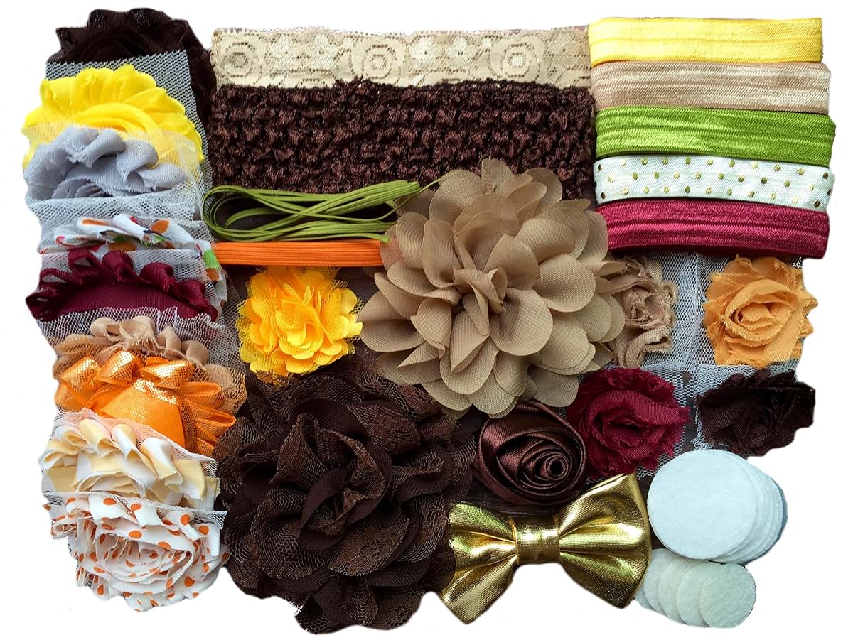 Bowtique Emilee Fall Mini Headband Kit Makes 14 Headbands