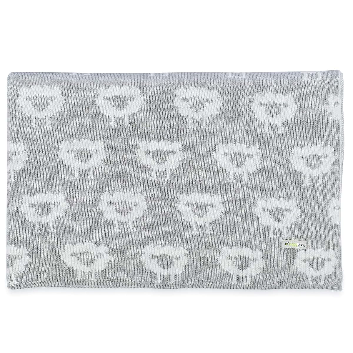Ziggy Baby Organic Cotton Knitted Blanket - Sheep Design