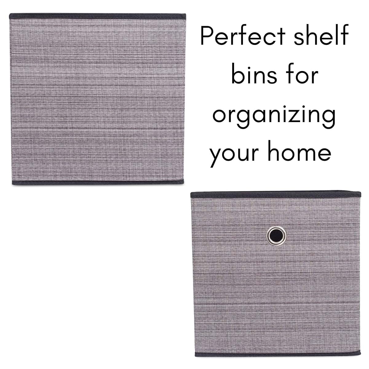 Internet's Best Canvas Storage Bin, Grey