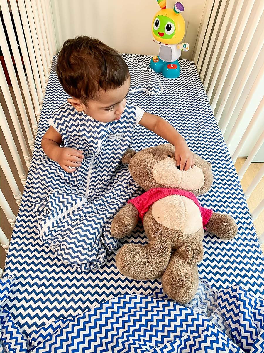 BaeBae Goods Pack N Play Sheets Set Of 4 Cotton White Playard Bedding (photo 4)