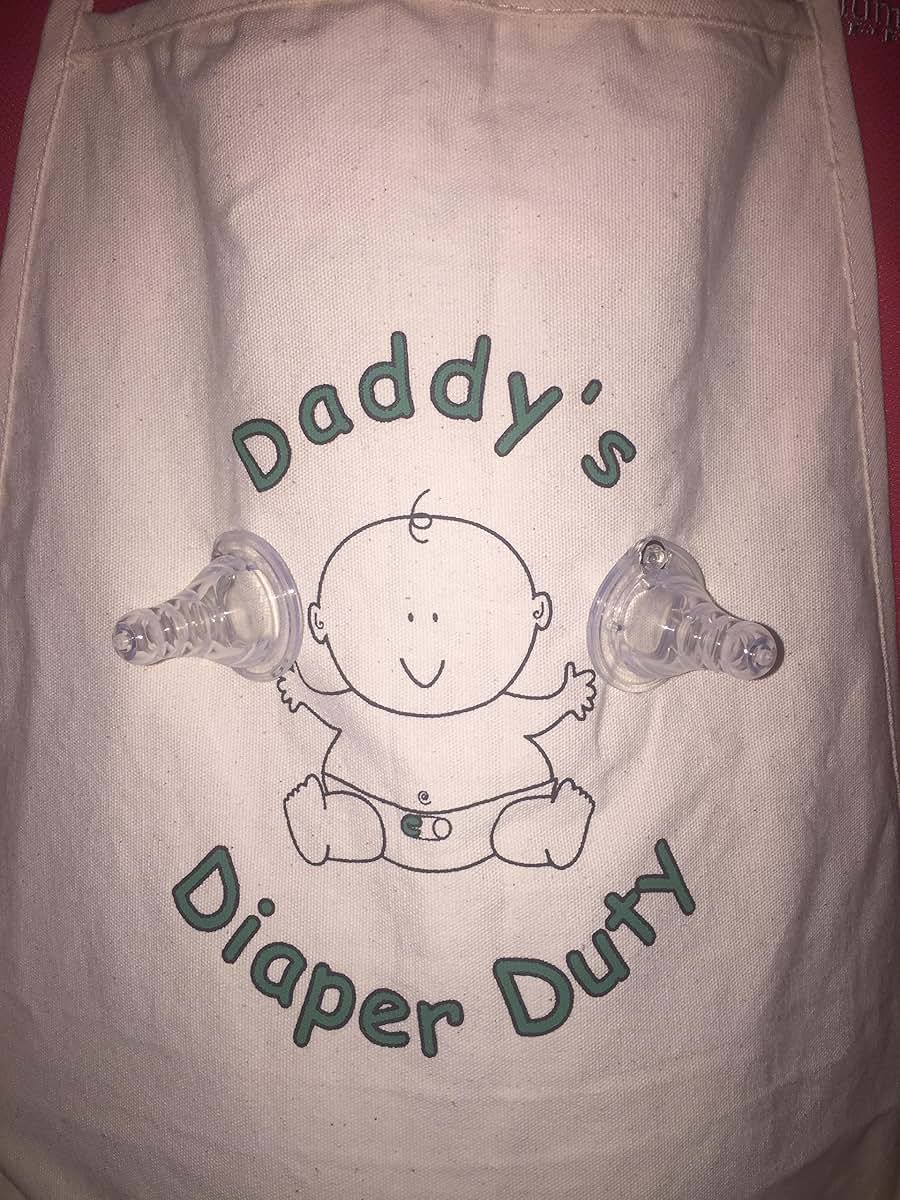 Genius Baby Toys Daddy's Diaper Duty Apron - Unique New Dad Gag Gift for Baby Shower Fun (photo 2)