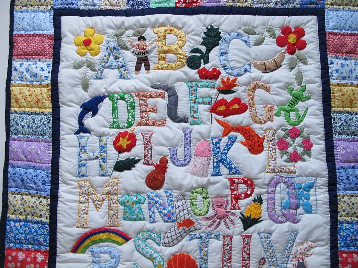 Hawaiian Quilt Wholesale Hawaiian Style ABC Quilt (photo 2)