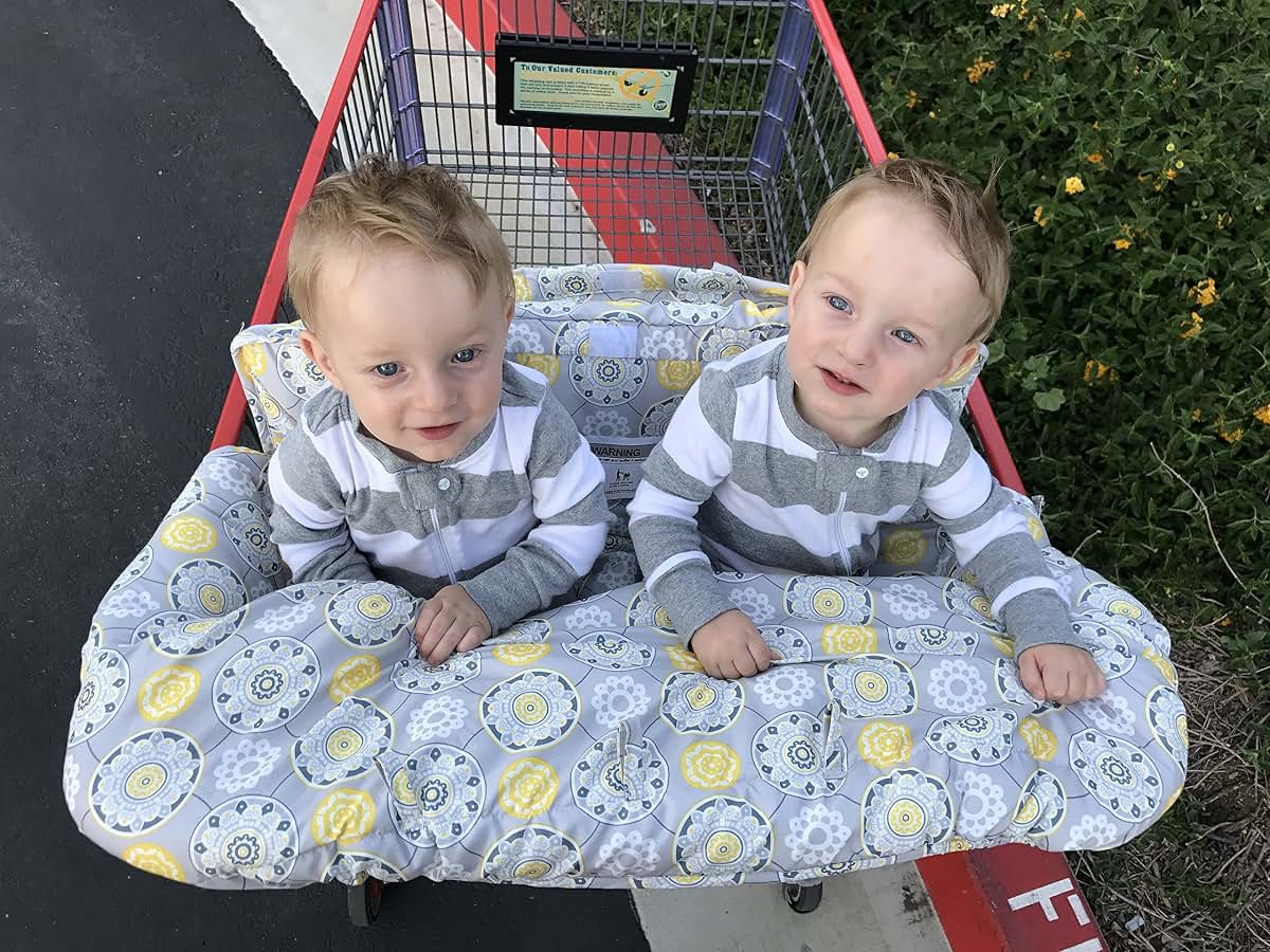 Twinventions Twin Double Shopping Cart Cover - Gray Medallion (photo 4)