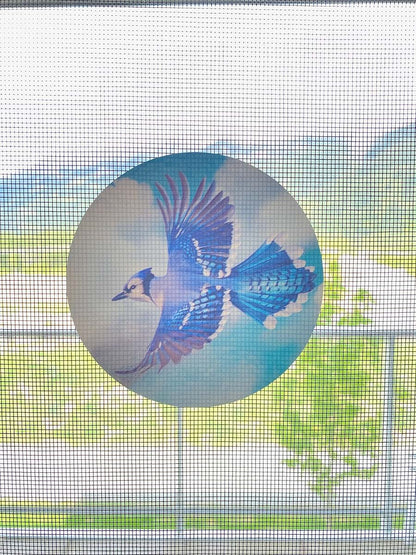 BabyOneStop Retractable Screen Door Decals, Bird Design, 6 Pack