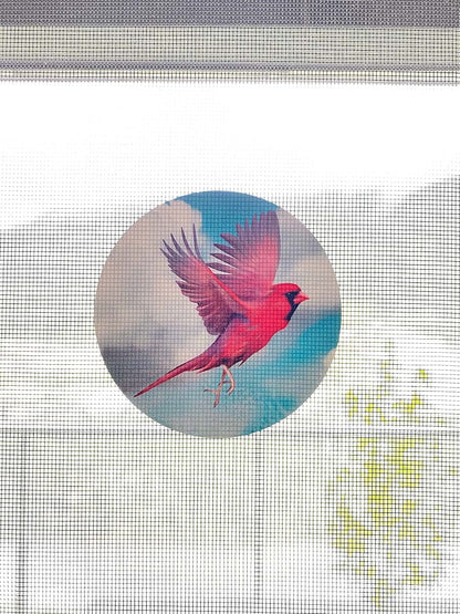 BabyOneStop Retractable Screen Door Decals, Bird Design, 6 Pack