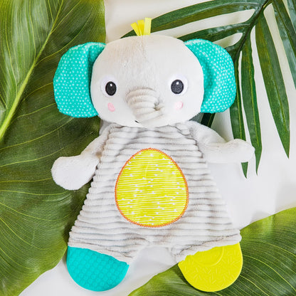 Bright Starts Snuggle & Teethe Elephant Teething Plush Toy