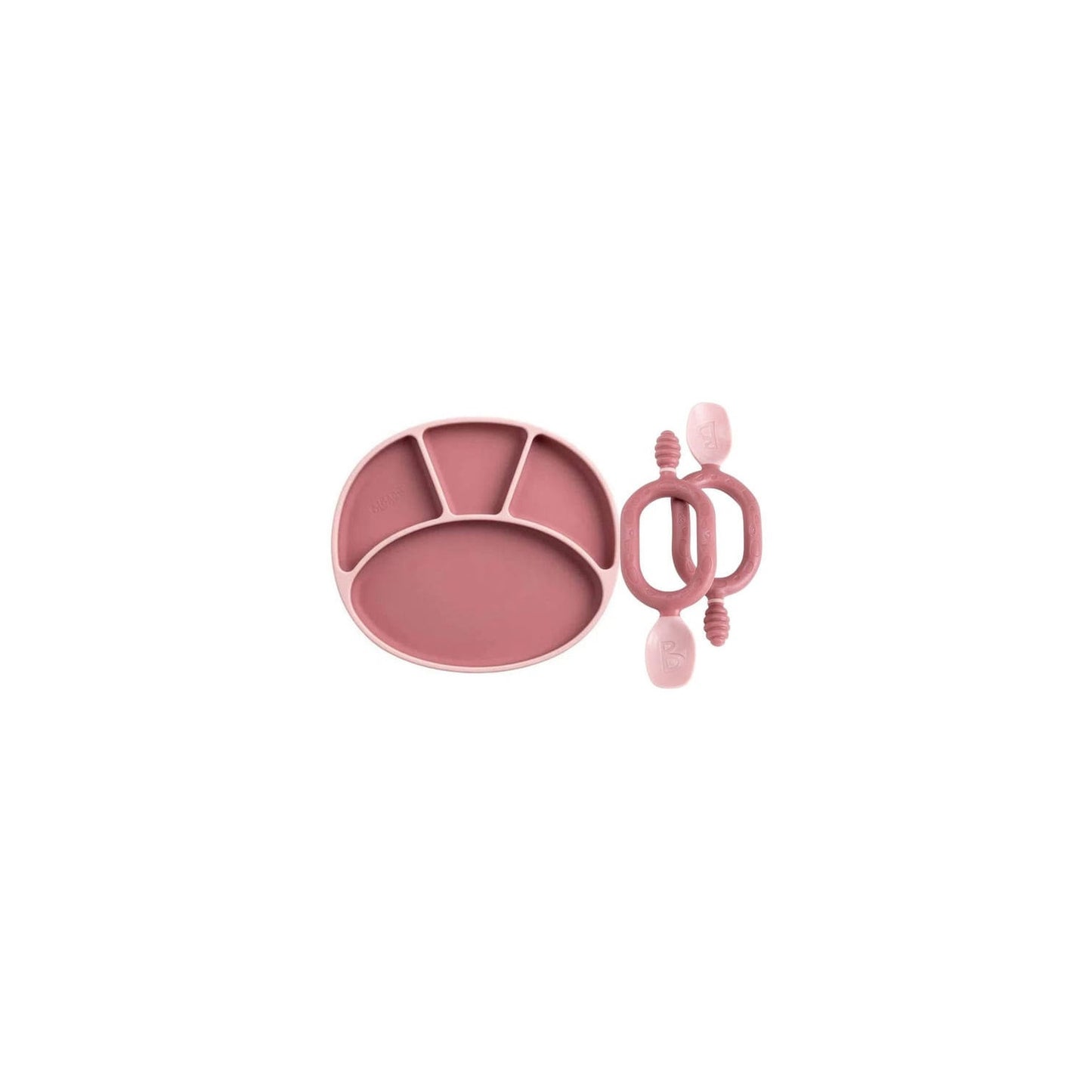 Silicone Suction Plate — Divided Baby-Led Weaning Plate with Spoon