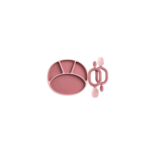 Silicone Suction Plate — Divided Baby-Led Weaning Plate with Spoon