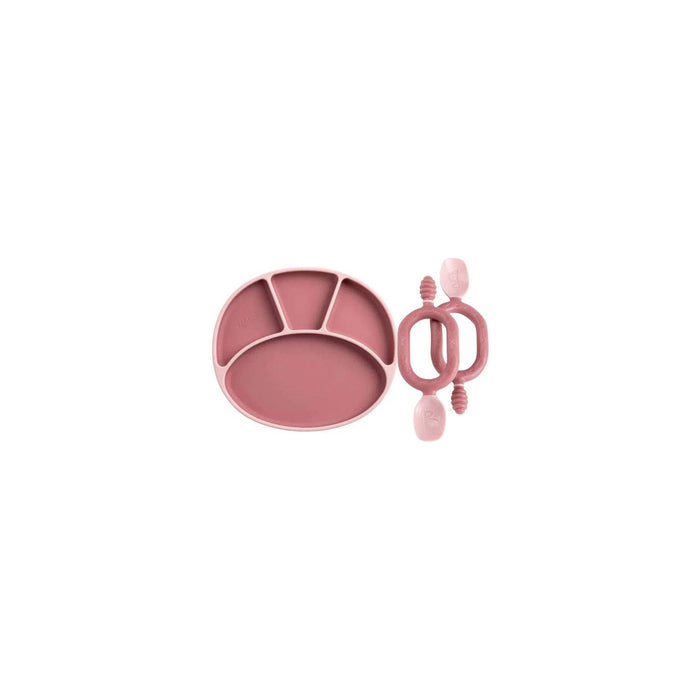 Silicone Suction Plate — Divided Baby-Led Weaning Plate with Spoon