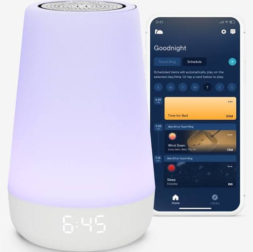 Smart Baby Sound Machine — White Noise & Soft Glow Night Light