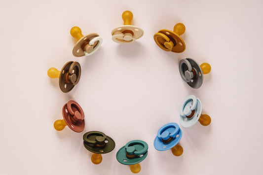 Silicone baby pacifiers, product photo