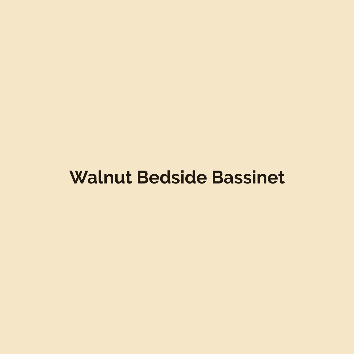 Walnut Bedside Bassinet
